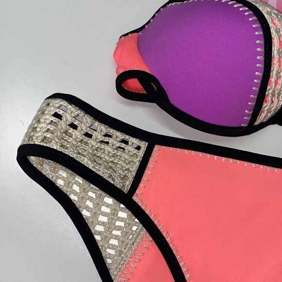 🔥🏖VICTORIA SECRET swimsuit the fabulous push-up /cheeky 34C//L New - Picture 4 of 6